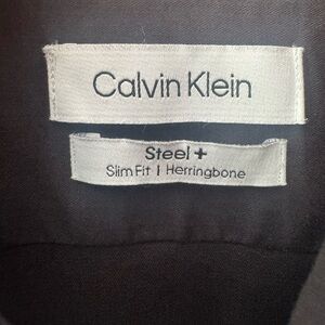 Calvin Klein Black Herringbone Shirt Slim fit